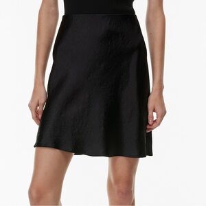 Babaton Slip Satin Mini Skirt